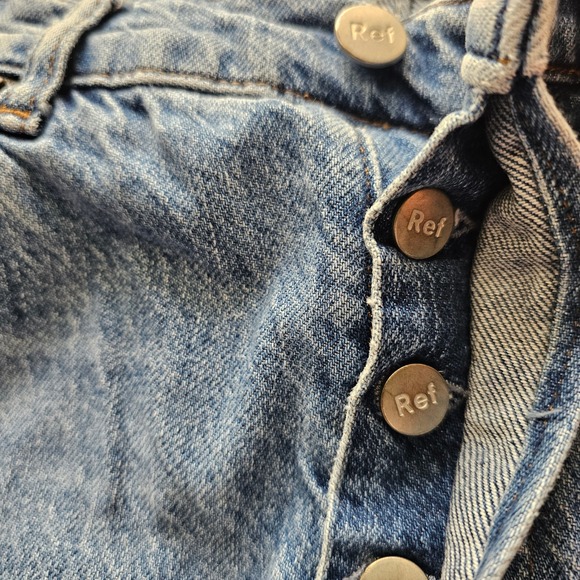 Reformation Jeans Cynthia High Rise Button Fly‎ Denim Light Wash Malta Size 26 - Picture 5 of 11